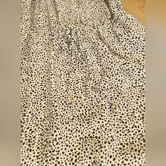 H&M Black‎ and White Flowy Fit & Flare Dress Size 2 - Picture 8 of 11